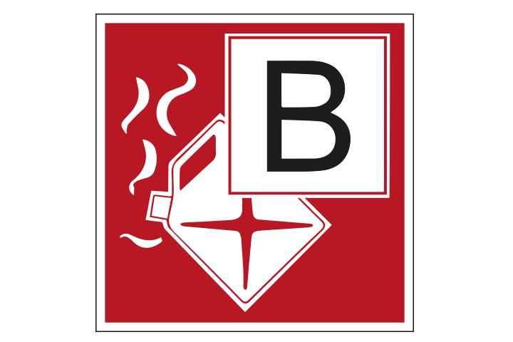 Brandklasse B pictogram