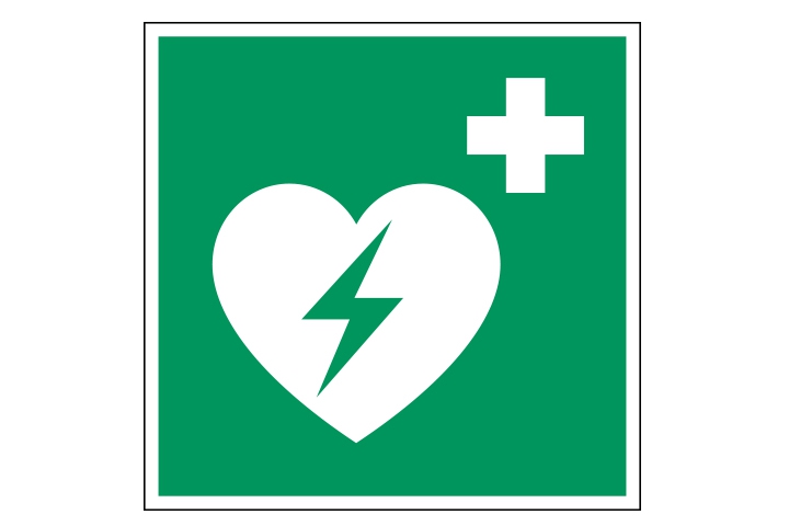 Pictogramstickers &gt; Evacuatie en interventie stickers - Defibrillator