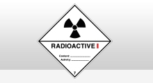 Transport stickers - Radioactive categorie 1 sticker