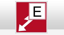 Brand pictogrammen - Brandklasse E pictogram sticker