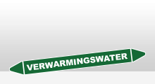 Water - Verwarmingswater sticker