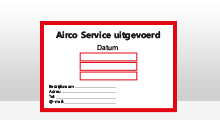 Airco Service stickers - Airco service sticker - Rood