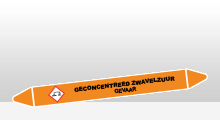 Zuren - Geconcentreerd zwavelzuur sticker