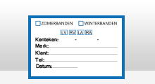 Winter/Zomerbanden stickers