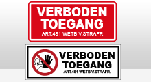 Anti inbraak stickers