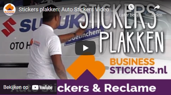 stilte deeltje maatschappij Autostickers & autoreclame (laten) maken: eigen ontwerp/logo!