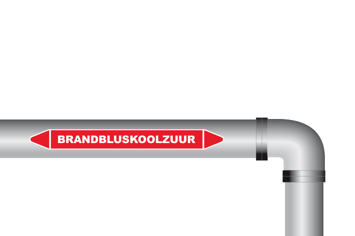 Brandbluskoolzuur sticker