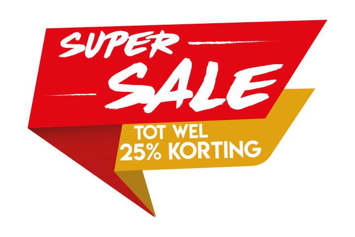 Super sale rood sticker