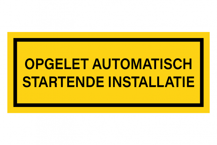 Automatisch startende installatie - Business Stickers