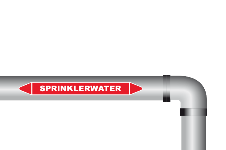 Sprinklerwater sticker
