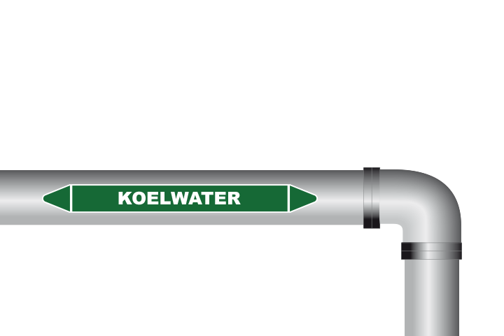 Koelwater sticker