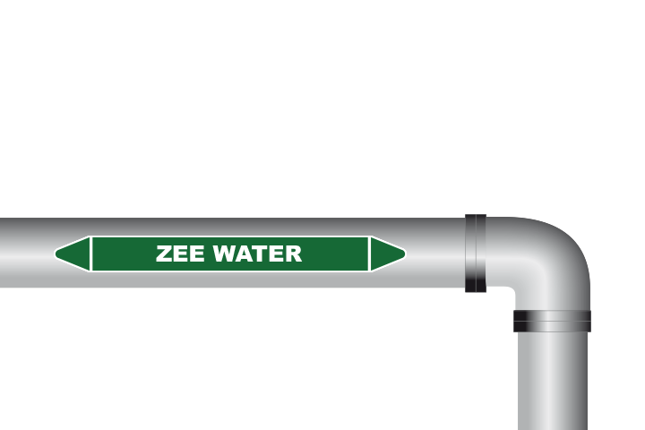 Zee water sticker