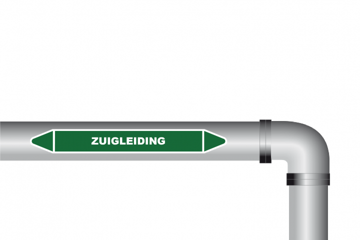 Leidingstickers - Zuigleiding sticker - PNG