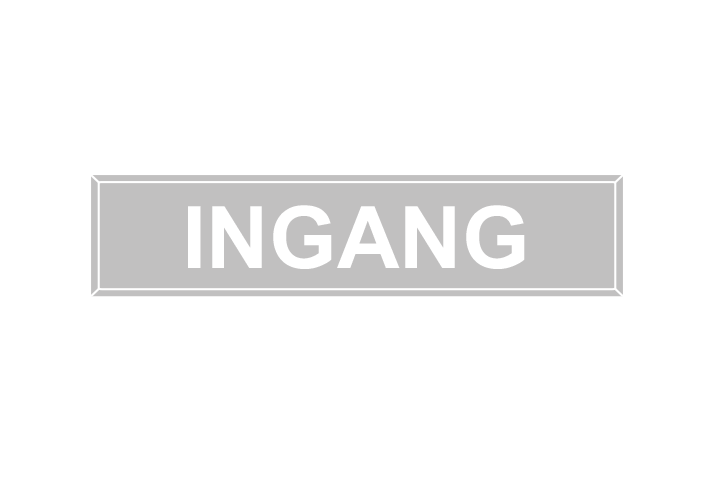 Stickers per Branche &gt; Kantoor stickers &gt; Ingang stickers - Ingang 1 licht grijs