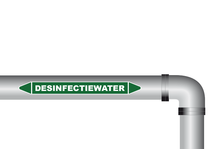 desinfectiewater sticker