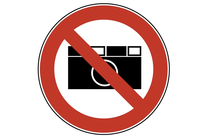 Pictogramstickers &gt; Verbodsstickers - Verboden te fotograferen