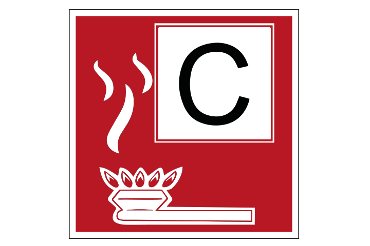 Brandklasse C pictogram