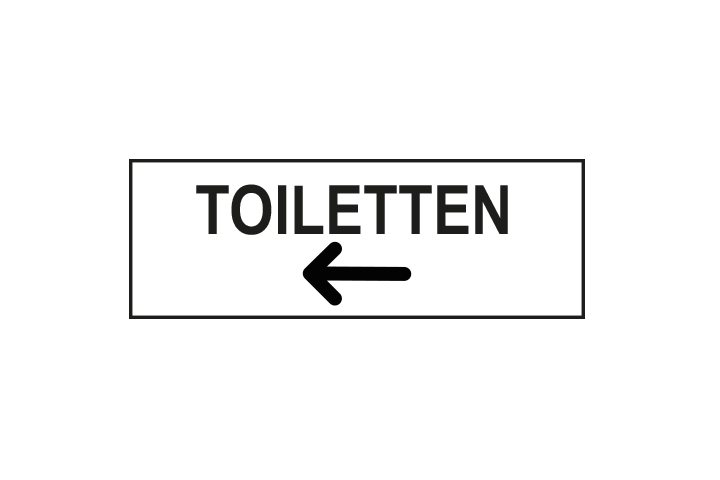 Stickers per Branche &gt; Kantoor stickers &gt; Toilet stickers - Toiletten links