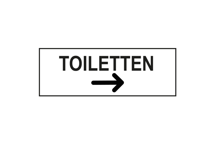 Stickers per Branche &gt; Kantoor stickers &gt; Toilet stickers - Toiletten rechts