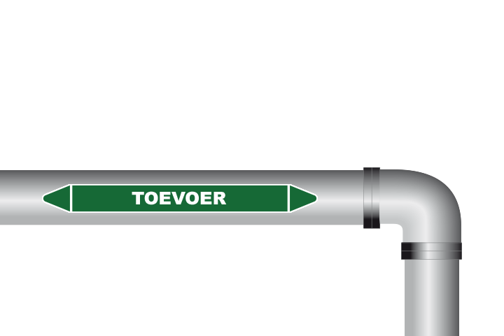 Toevoer sticker