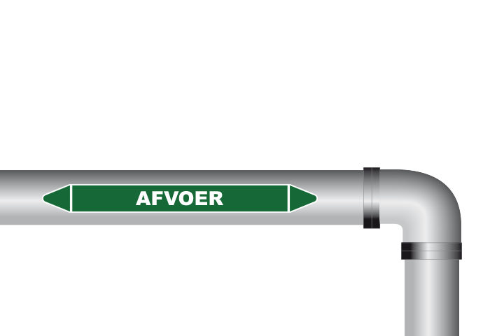 afvoer sticker