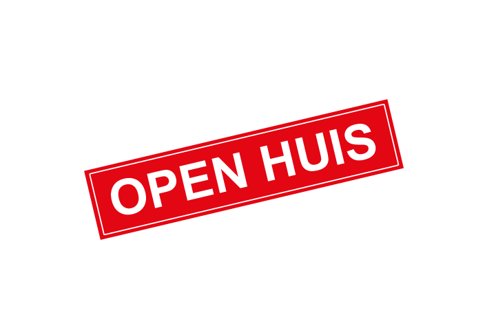 Stickers per Branche &gt; Makelaarsstickers - Open huis sticker