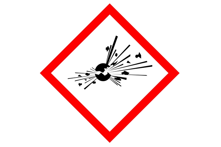 Pictogramstickers &gt; Gevaarlijke stoffen stickers - Explosief