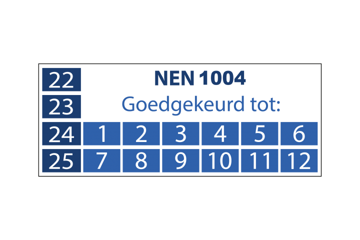 PNG'S - NEN 1004 goedgekeurd tot - rechthoekige sticker (2022) - Blauw - (3 x 3 cm)-01