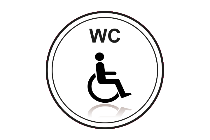 Stickers per Branche &gt; Kantoor stickers &gt; Toilet stickers - Invalidentoilet