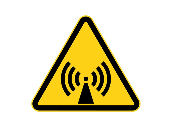 Pictogramstickers &gt; Gevarenstickers - Elektromagnetische straling