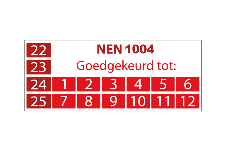 PNG'S - NEN 1004 goedgekeurd tot - rechthoekige sticker (2022) - Rood - (3 x 3 cm)-01