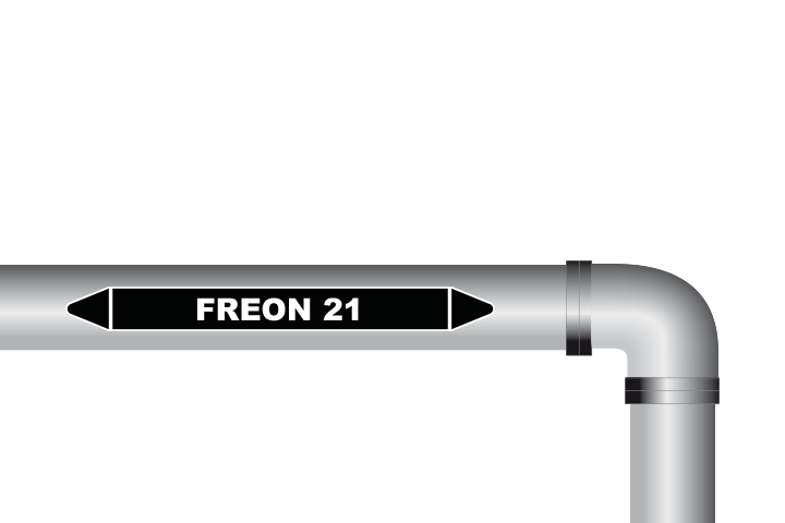 Freon 21 sticker