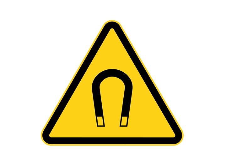 Pictogramstickers &gt; Gevarenstickers - Magnetische veld