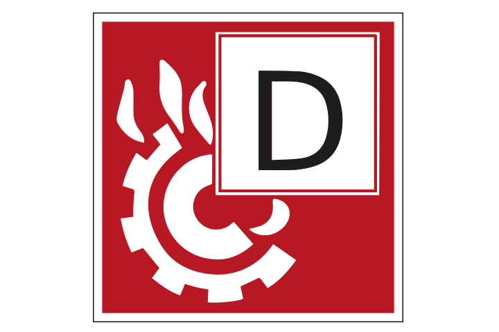 Brandklasse D pictogram