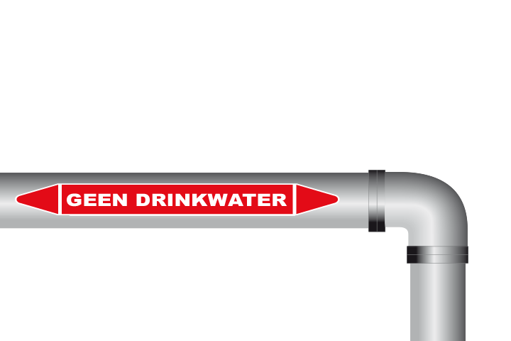 Geen drinkwater sticker