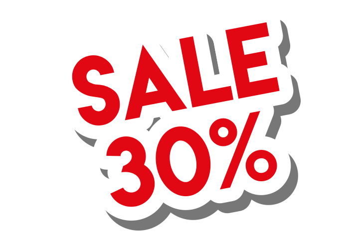 Sale 30% sticker