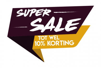 Super sale paars sticker