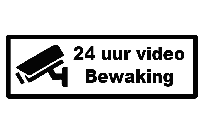 Video bewaking sticker