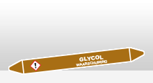 Ontvlambare vloeistoffen - Glycol sticker