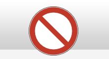 Verbodspictogrammen - Algemeen verbod (P001) sticker