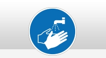 Gebodspictogrammen - Handen wassen (M011) sticker