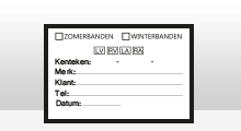 Bandenopslag - Bandenopslag 1 zwart