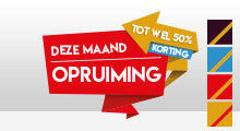 Opruiming/leegverkoop stickers - Opruiming spreekwolk sticker