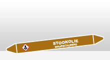 Ontvlambare vloeistoffen - Stookolie sticker