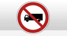Verbodspictogrammen - Verboden voor vrachtwagens