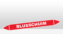 Blusleiding - Blusschuim sticker