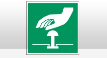 BHV Pictogrammen - Noodstop (E020) sticker