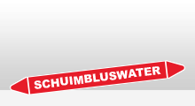 Blusleiding - Schuimbluswater sticker