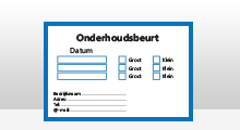 Onderhoudsbeurt stickers - Onderhoudsbeurt stickers - Blauw