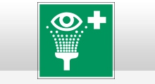 BHV Pictogrammen - Oogdouche (E011) sticker